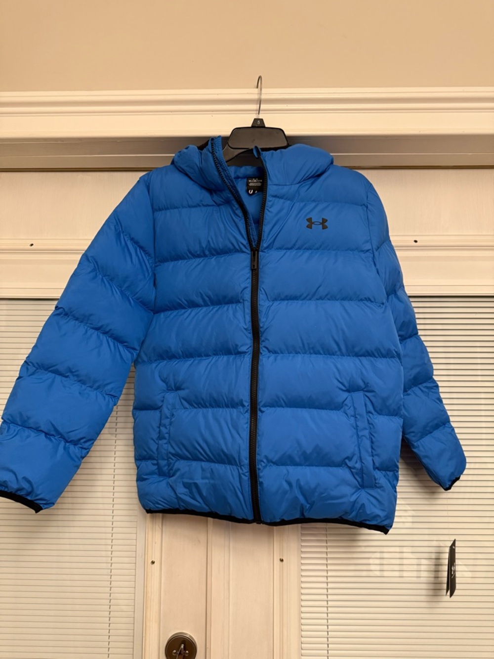 Under Armour Boys Bright Blue Hooded Puffer Jacket